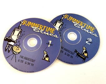 002) ROCKLINE Summertime Blues Rare CDs | Set of 2 | 1994 | Music + Interview Syndicated Rock Radio Show | Music Industry Only Compact Discs