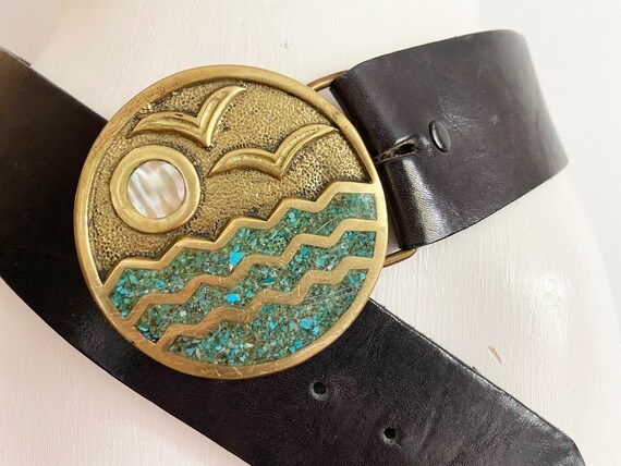 RARE vtg 60s 70s Hippie Belt! | Unisex Hippie Boh… - image 4