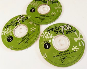 005) Radio Show CDs "Keepin' the 70s Alive!" Set of 3 | Rare! | Set of 3 | 1994 | Syndicated Radio Show |