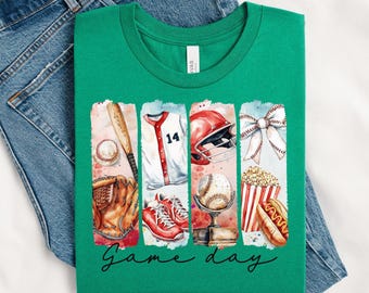 Game Day Brushstroke Baseball Sweatshirt, Baseball Game Day Shirt, Funny Baseball Game Day Shirt, Baseball Mom Shirt, Baseball Season Shirt