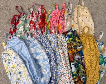 Porta-sacolas de compras artesanal, organizador de plástico, dispensador de armazenamento de cozinha