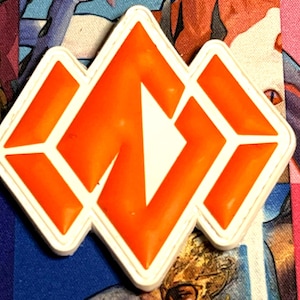 Riftbound 3" "Body" Orange PVC "Hook & Latch" Patch!