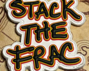 Écusson « Hook & Latch » en PVC de 3 po. Stack The Frac (poisson n°2) !