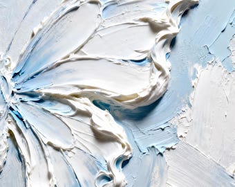 Impasto Butterfly Print | Palette-Knife Texture Digital Download | Whipped Paint Wall Art, Modern Abstract Decor