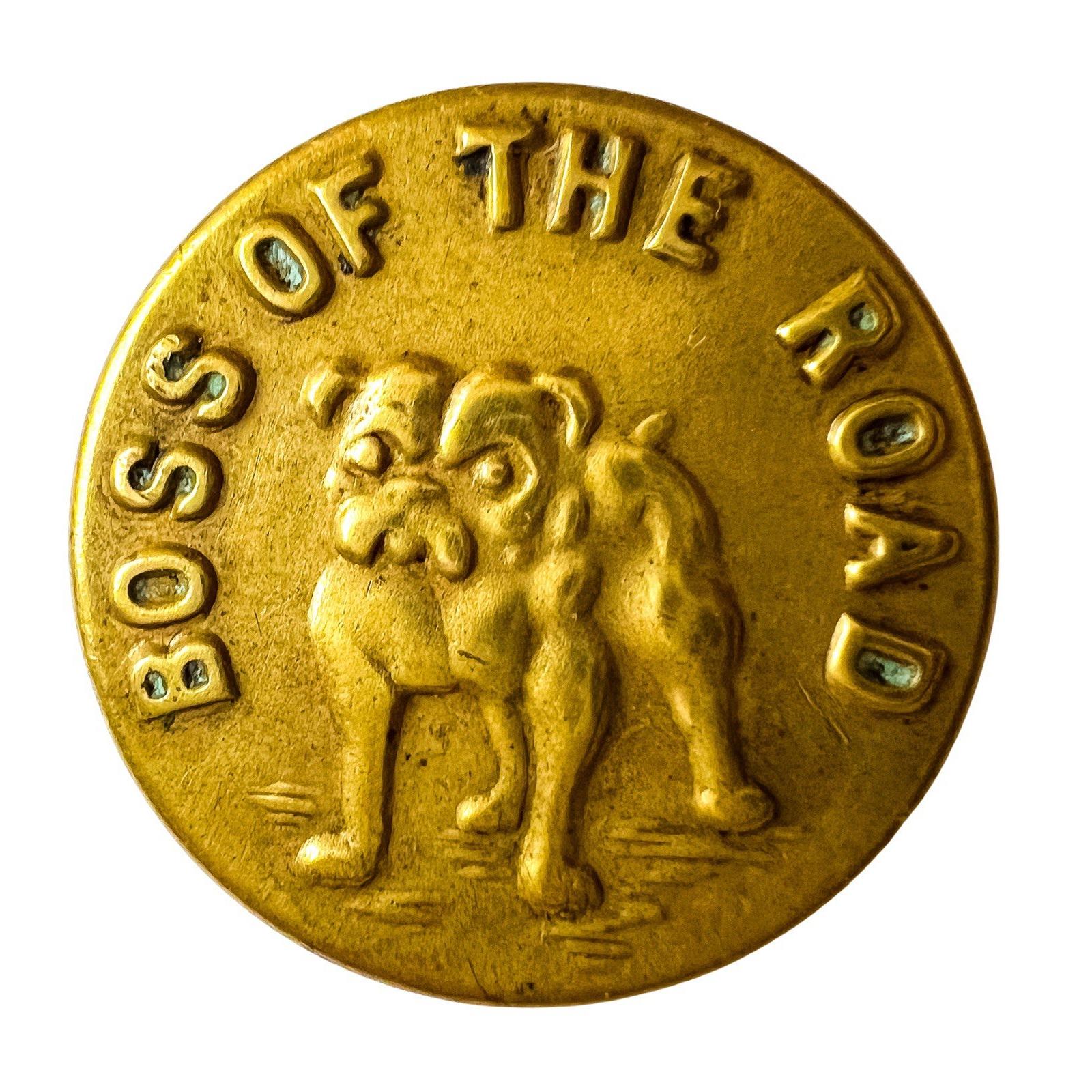 BOSS OF THE ROAD ビンテージ チェンジボタン ブルドッグ Boss of the Road Button - Etsy