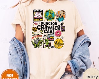 Comfort color Dungeon Crawler Carl Shirt, This Is An Outrage T-Shirt Princess Donut and Mongo Tee Fantasy Book Reader Shirt Bookish Merch