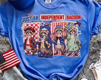 Funny Racoon 250th Anniversary Shirt, 250 Years of Freedom Tee, Patriotic Comfort Colors Shirt, 1776 2026 USA Gift for Teacher