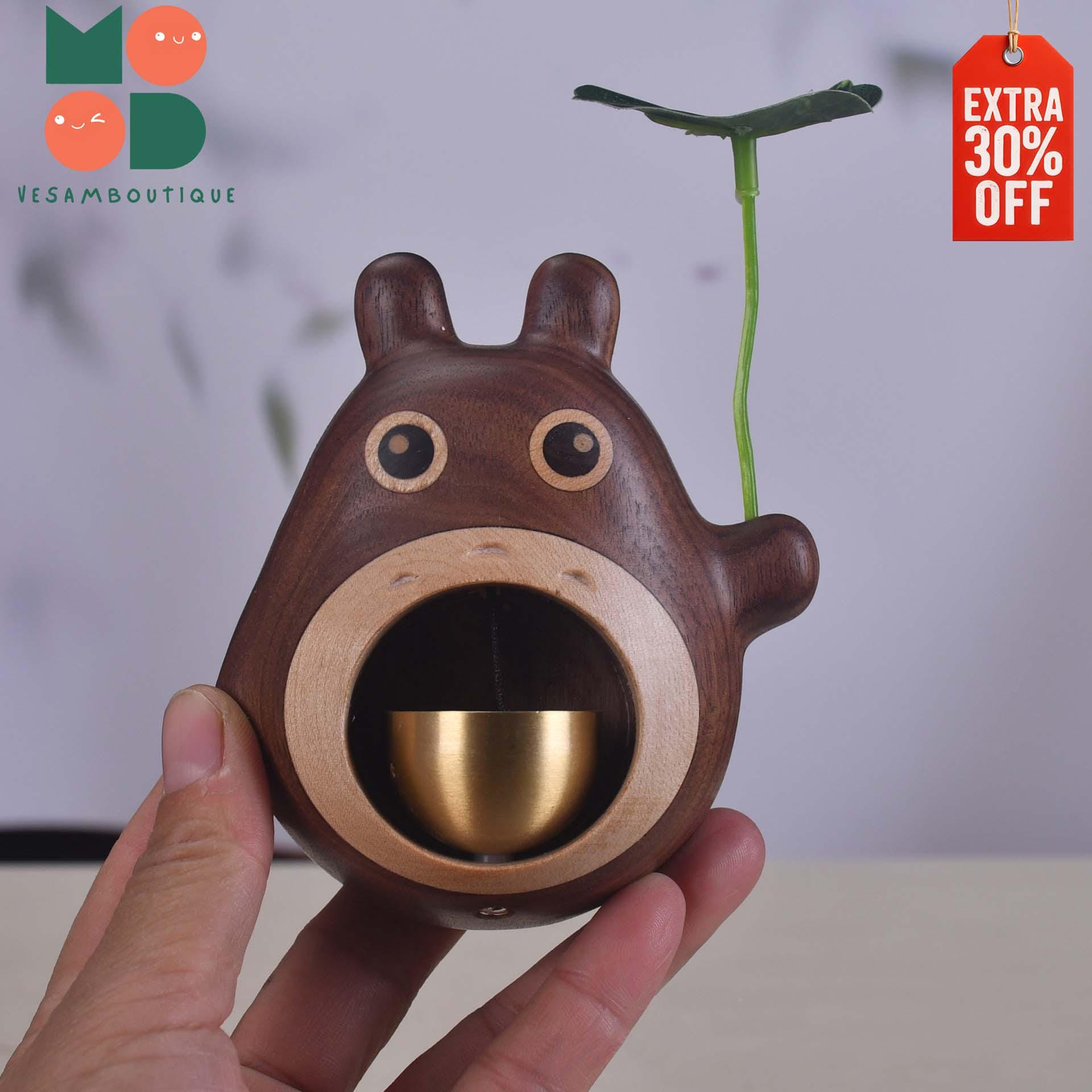 Wooden Totoro Door Bell - Etsy