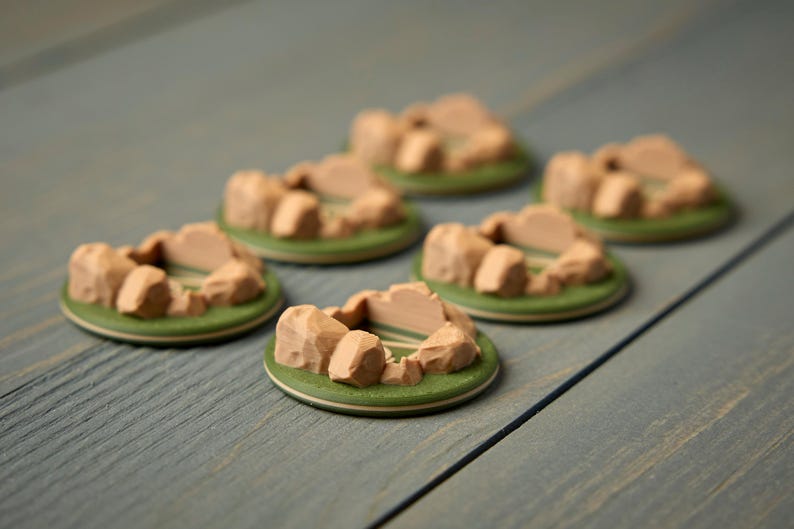 MTG Earthbending Dice Counter Markers (Green Base) - Avatar Magic +1/+1 image 18