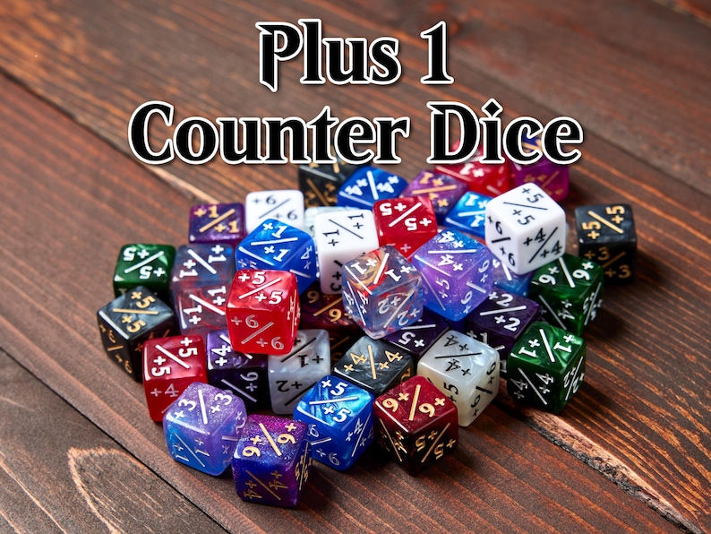 Plus Sign Dice PLUS 1 Dice Counters +1/+1 Magic: the Gathering - Etsy