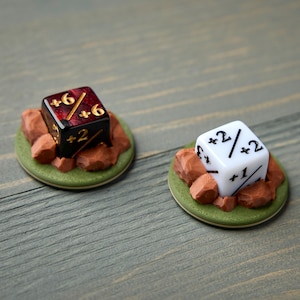 MTG Earthbending Dice Counter Markers (Green Base) - Avatar Magic +1/+1 image 12