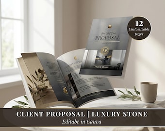 Client Proposal | Luxury Stone Canva Template