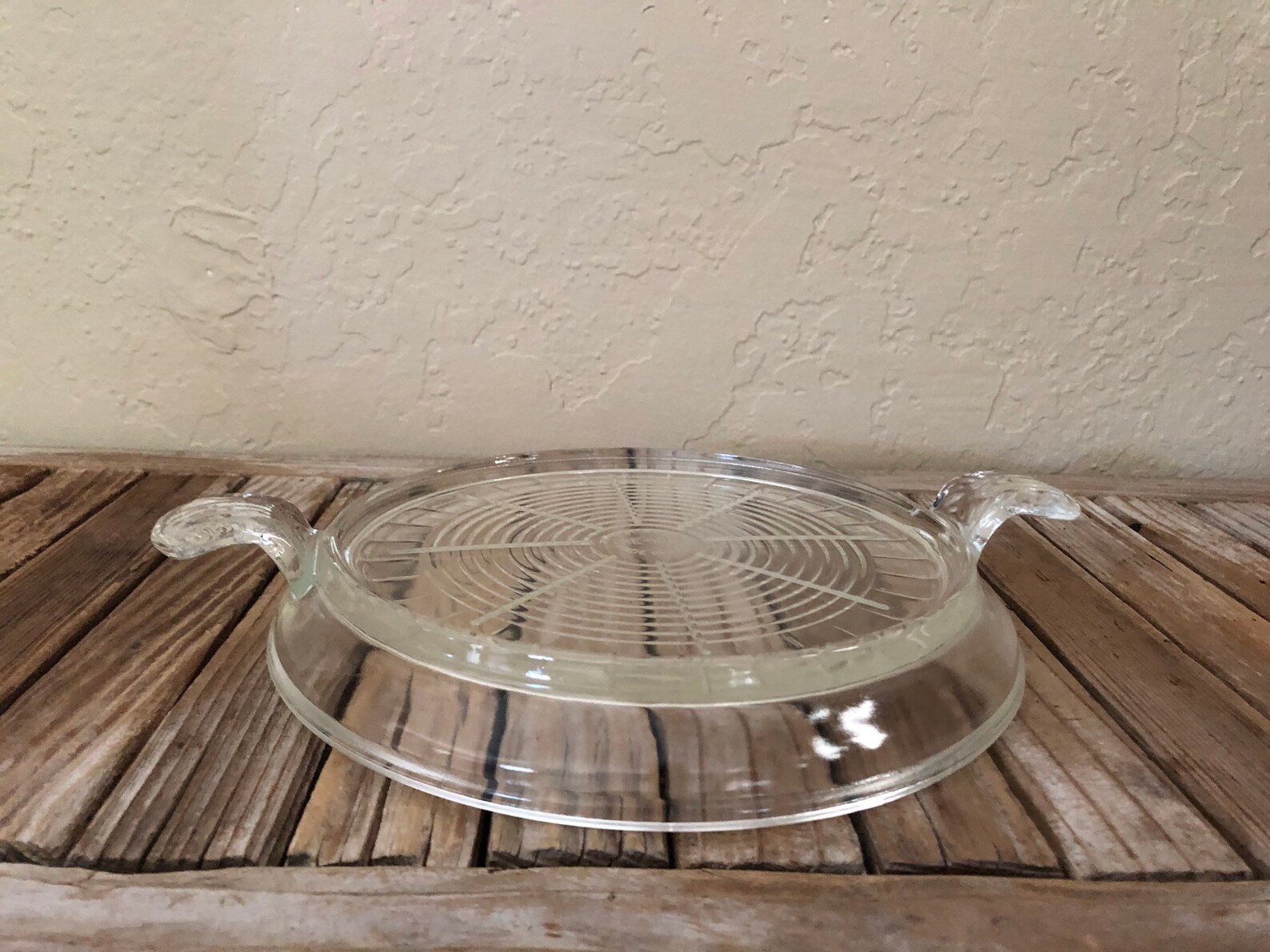 Vintage Fire King Casserole Trivet Fire King Clear Glass Etsy