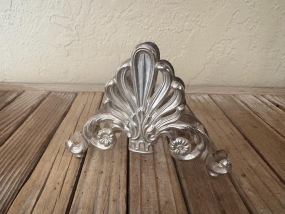 Antique Italian Silver Plate Silver Metal Toast Rack Letter Holder Made in Italy