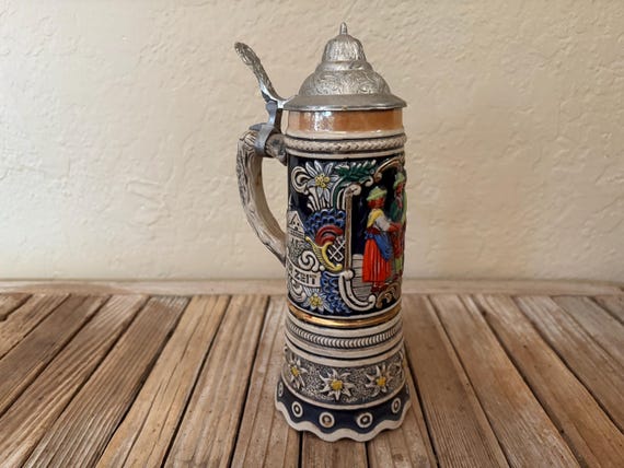 Vintage Gerz West Germany Stein Music Box Mapsa Swiss Musical Movement