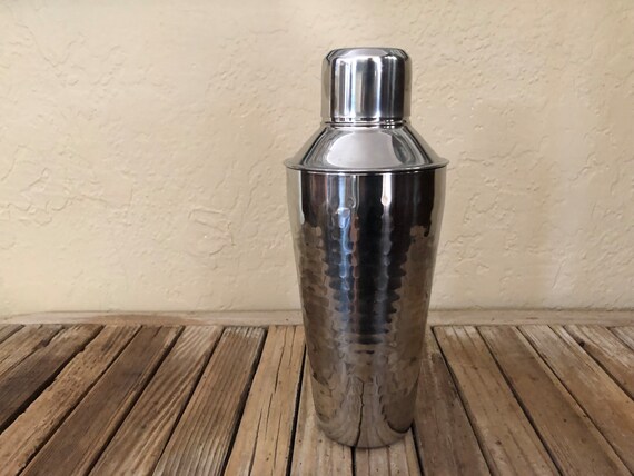 Vintage Minimalist Stainless Cocktail Shaker