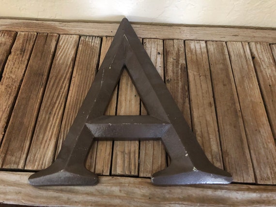 Vintage Large 12 1/2" Bronze Letter A