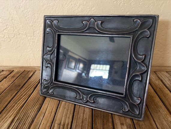 Vintage Bronze Metal Picture Frame