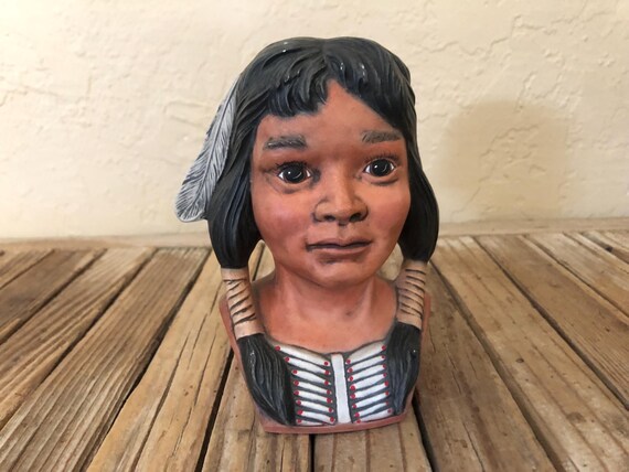 Vintage Indian Boy Statue Figurine