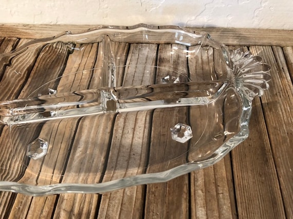 Vintage Glass Serving Dish