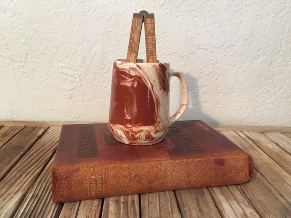 Vintage Small Faux Bois Pitcher