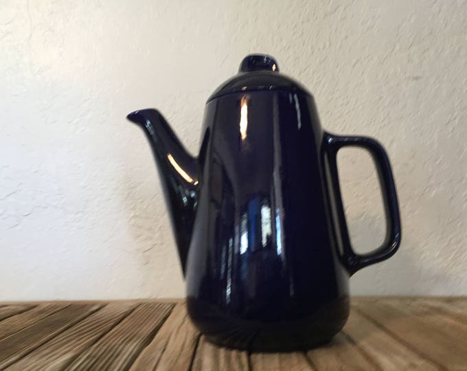 Modern Blue Gerz West Germany Teapot Etsy