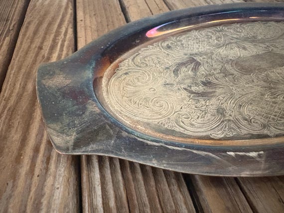 Antique Trent Silver on Copper Tray