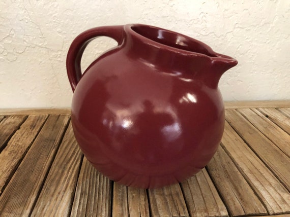 Vintage Mauve Studio Pottery Pitcher