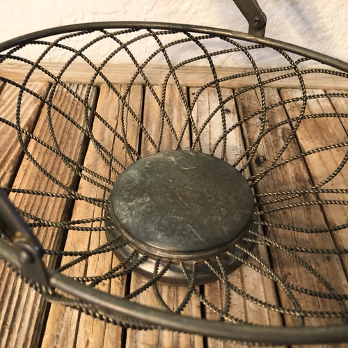 panier en métal vintage Aged Wire