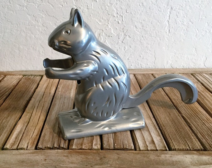 Vintage Metal Squirrel Nut Cracker Etsy
