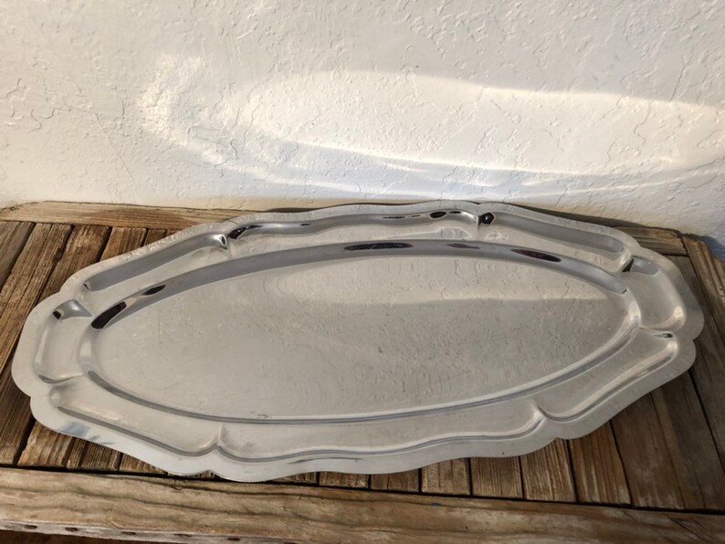 Vintage Inox Silver Tray Platter Made In France Serving Platter