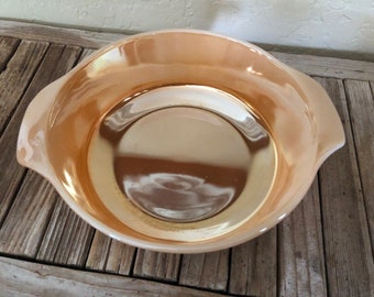 Collectible Orange Luster Ware Bowl