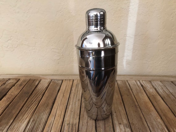Vintage Minimal Stainless Cocktail Shaker
