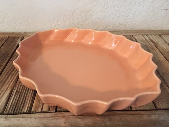 Mid Century Peach West Coast Pottery Dish 213 California Pottery