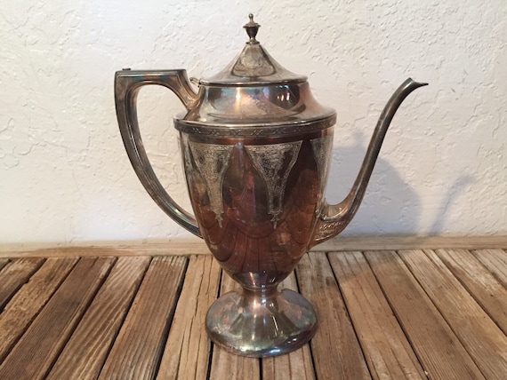 Antique Benedict Silver Teapot Tea Kettle