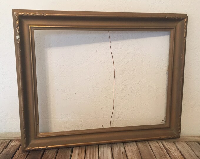 Vintage Gold Wood Frame Etsy