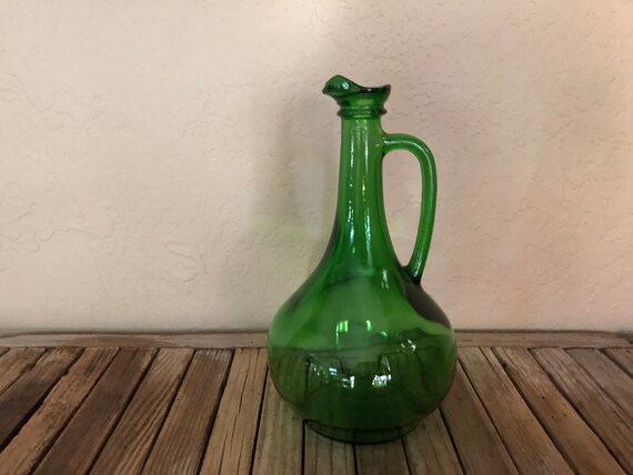 Vintage Green Wine Bottle