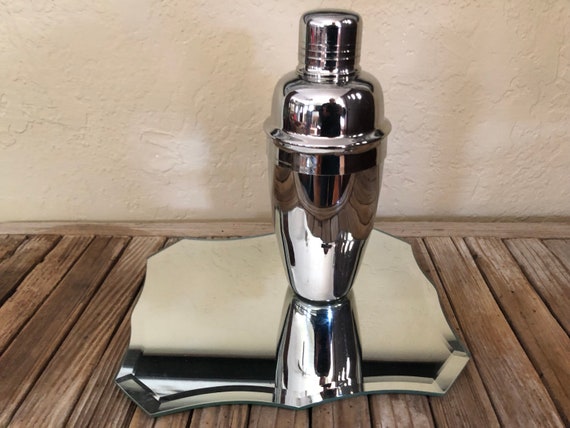 Vintage Modern Stainless Cocktail Shaker