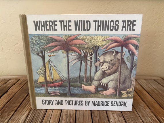 Vintage Book Titled Where The Wild Things Are by Maurice Sendak