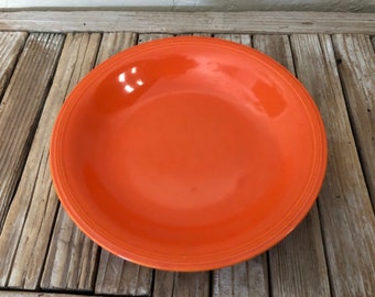 Collectible Vintage Orange Edwin M. Knowles China Co Semi Vitreous Bowl Made in U.S.A.