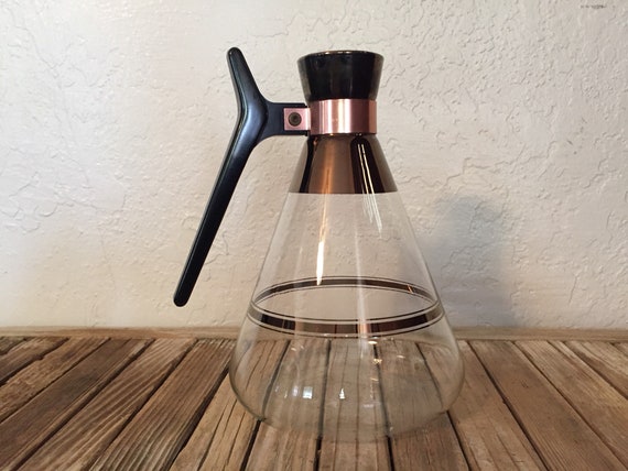 Mid Century 9" Tall Glass Carafe