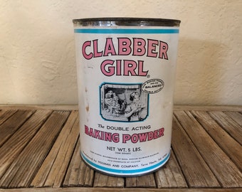 Antique 5 Lbs. Clabber Girl Baking Powder