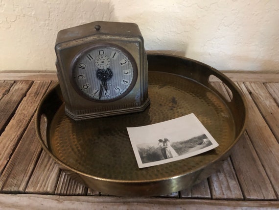 Vintage Aged Brass Artware Tray