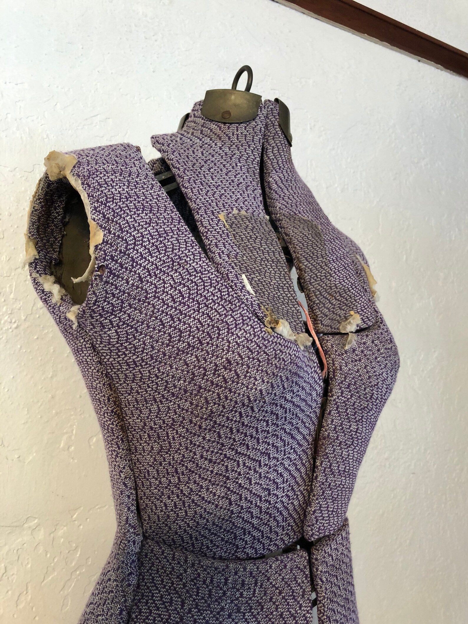 Antique Purple Fabric Adjustable Dress Form Mannequin Dress Etsy