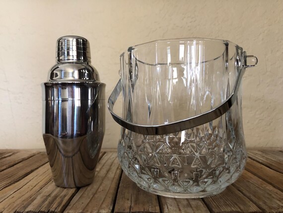 Vintage Minimalist Mini Metal Cocktail Shaker