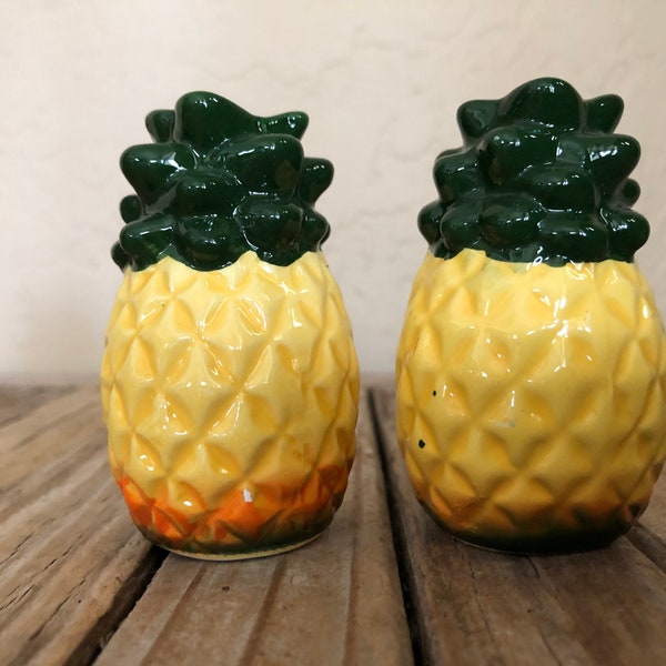 Pineapple Salt and Pepper Shakers Etsy