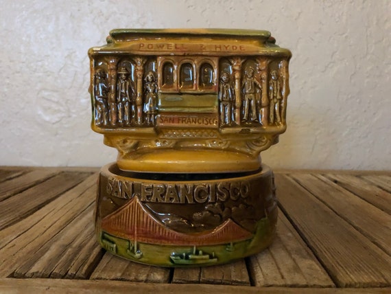 Vintage Ceramic San Francisco Music Box