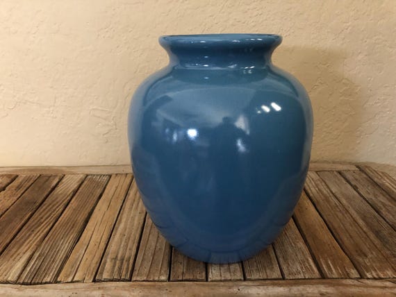 Vintage Blue Madeline Originals Studio Pottery Vase