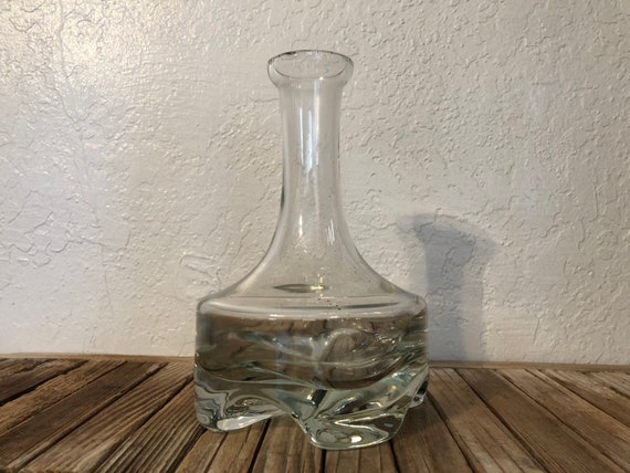 Vintage Modern Glass Liquor Decanter