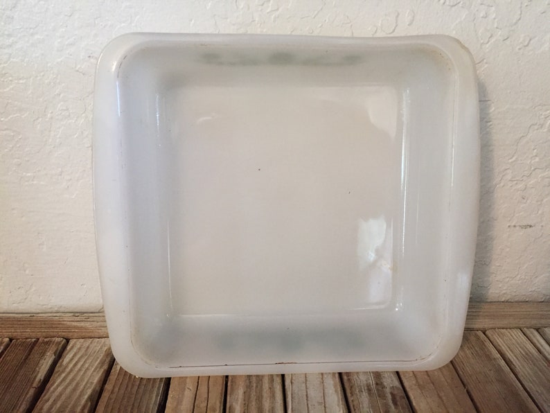 Vintage Milkglass Glasbake Baking Dish J2428 8 Inch Etsy